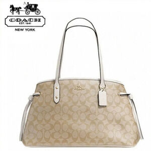 Coach Signature Drawstring Carryall Shoulder Bag F57842 TOTE BAG AUTHENTIC 100%